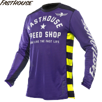 FASTHOUSE Men Motocross Jersey Cycling Jersey Purple Downhill MTB Motorcycle Long Sleeve T-Shirt