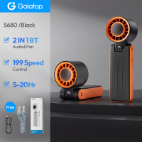 GAIATOP Mini Pocket Fan with Audio - Portable High-Speed 199-Level Adjustable Capacity - Large Battery- 6000mAh-Kipas-Mini-Ukuran-Saku-with-Audio