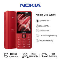【Top Sales】Nokia 215 4G/215 Chat Keypad Basic Feature Phone Dual Sim 2.8″ Display FM Cloud APP(Facebook/Youtube) non camera