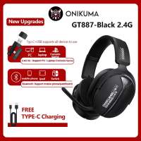 ONIKUMA GT808 Gaming Headset 2.4G Tri-Mode Wireless Headphones RGB Lighting E-Sports Headset Bluetooth 5.3 / 2.4g / Aux 3.5mm【2-Year Warranty】