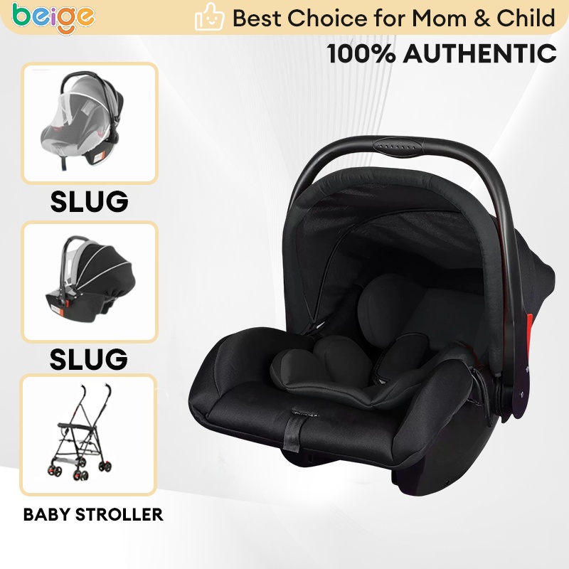 Beige Car seat for baby Lightweight Car Seats 4 in 1with Mosquito 0-3years Toddler Seat Portable Seat