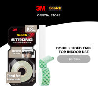 3M™ Scotch® Indoor Double Sided Mounting Tape Holds Up to 2.8kg Ideal for Painted Walls 1pc/pack 12mm x 1.5m