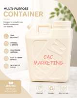 Slim Jug Water Container Colorful 5Galon