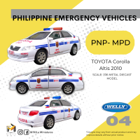 04 | 1/36 scale Toyota Altis - Philippine National Police Manila Police District (MPD) Diecast Collectible (Philippine Emergency Vehicles)