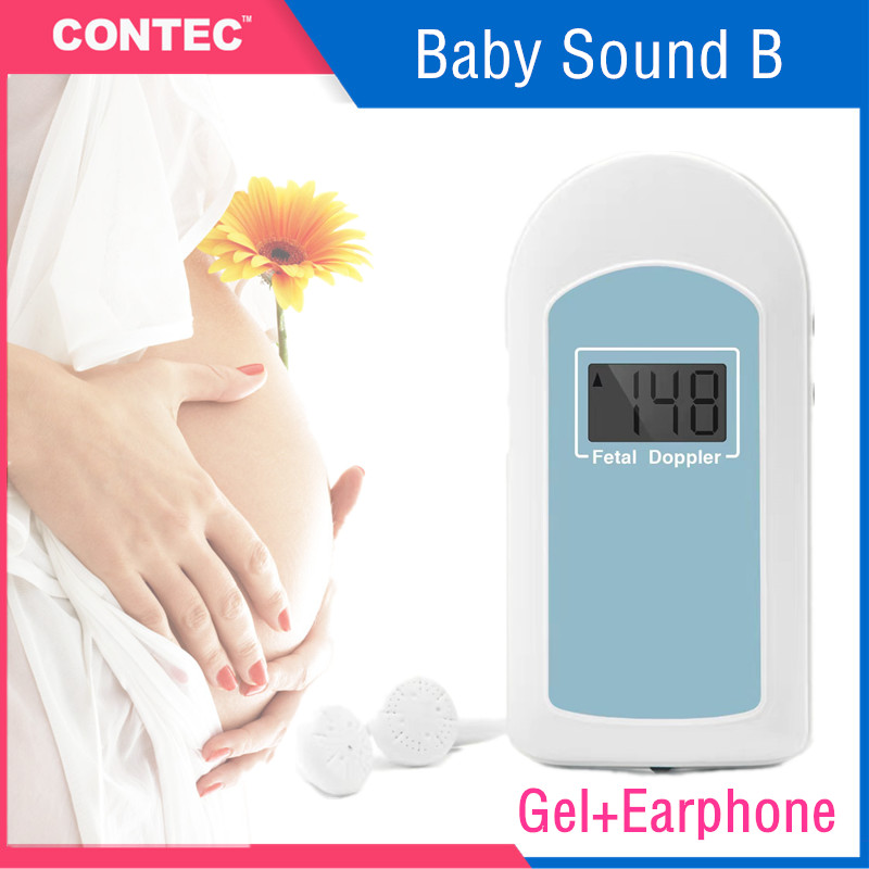 CONTEC Fetal Doppler Baby Heart Monitor Baby Sound C with 3MHz Probe free GEL