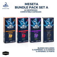 Meseta Nespresso Coffee Capsules Bundle Pack - Set of 4 Packs Compatible - Made in Italy Varganation