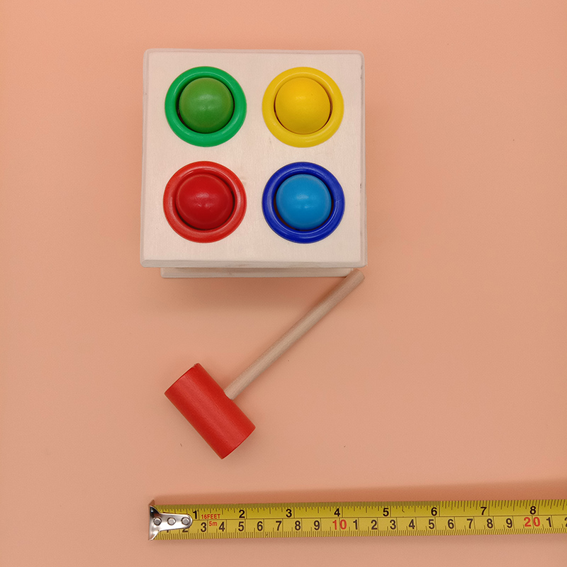Wooden Shape Matching Box Of Intelligence Hammer Case Wooden Toys For