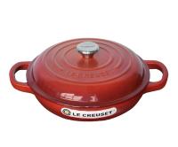 France LE CREUSET imported enamel cast iron pot 26cm seafood pot flat bottom steamer steam stew pot