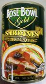 Rose Bowl Gold Sardines Regular 5pcs