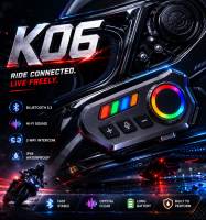 Helmet Headset Intercom Bluetooth 5.3 Intercom For Helmet Waterproof Wireless Earphone Supper Voice
