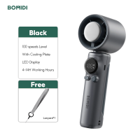 BOMIDI High-speed Handheld Fan MF01 With Cooling Plate Fast Cooling 100 Wind Speeds LCD Display Fan 6000mAh Battery Capacity