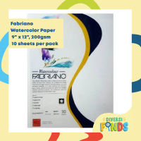 2 PACKS or 20 sheets Canson or Fabriano Watercolor Paper 9 x 12 200gsm 10 sheets/pack