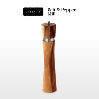 CRYSALIS Salt & Pepper Mill Manual Grinder Spice Condiment Seasoning Bottle Spice Storage Shaker Acacia Wood