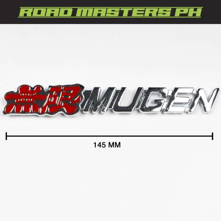 Jdm Mugen Emblem Red-Silver for Honda