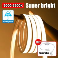 LED Neon Strip Lights Waterproof sun protection Flexible and Bendable COB tape lights Living Room Line Decoration Neon Light