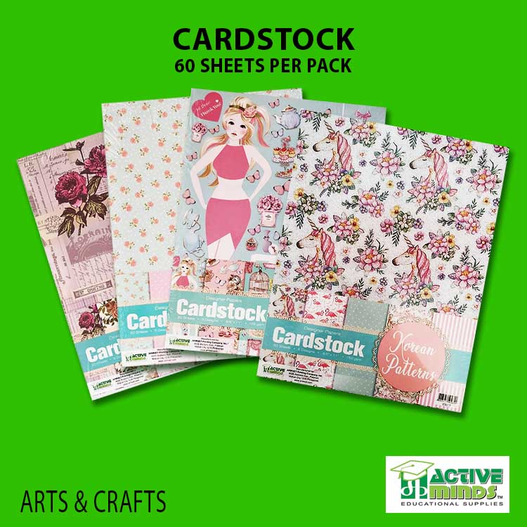 Designer Cardstock: Vintage Florals (60 Sheets) by ACTIVE MINDS