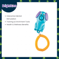 Ogapets Brightkins Smarty Pooch Training Clicker - Puppy Design Durable Portable with Coil Bracelet for On-The-Go Training