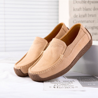 Large Size Women Shoes Loafer Suede Leather Slip Ons Moccasins Topsider Ladies Flat Shoes for women loafers shoes for women doll shoes woman elegant 35-42