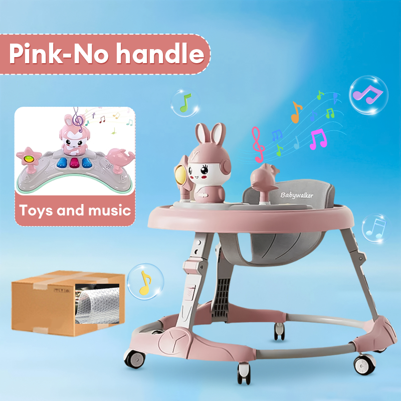 Beige Baby walker Walker for baby Boy&Girls push walker for baby with music baby walking trainer baby wolker with sound