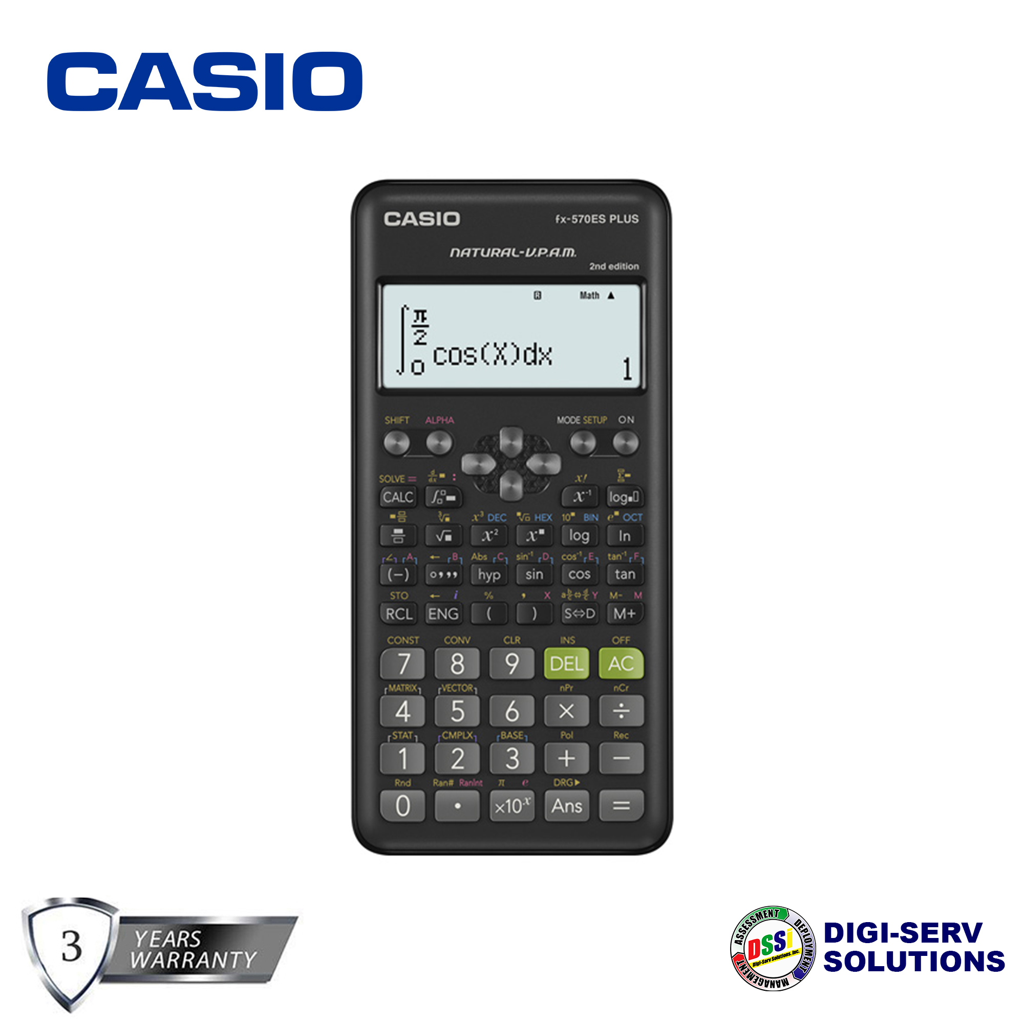 Casio FX-570ES PLUS 2nd Edition Standard Scientific Calculator ~Choose Your Color