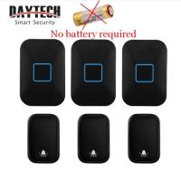Daytech Self Powered Wireless Doorbell No Battery Waterproof 150M Range 60 Chimes Door Bell for Home/Office/Shop/Apartment