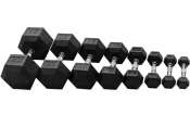 Sports Rubber Hex Dumbbell