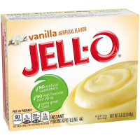 Jell-O Vanilla Flavor Instant Pudding and Pie Filling made in USA 144g