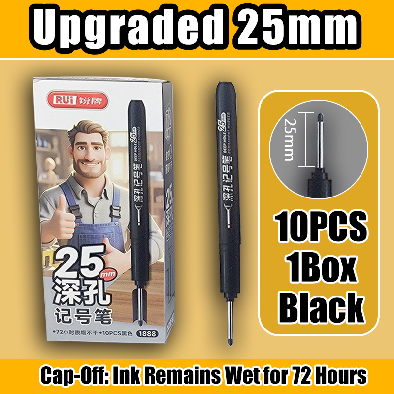 Big Capacity 20mm Long Tip Deep Hole Waterproof Permanent Marker Pen Quick Drying Multifunctional Oily Metal Marker