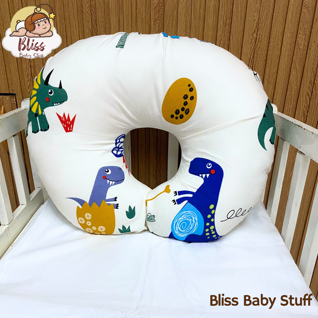 100% Canadian Cotton Nursing Pillow for Infant Baby with Removable Case | Multifunctional Breastfeeding Pillow | Crib not included