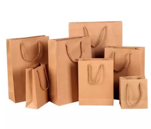 1pc Premium Paper Bag with handle Rope horizontal Vertical Gift-Wrapping Elegant Giveaways Packaging Flowers Chocolate