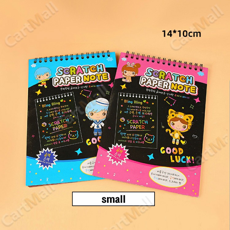 Colorful Scraping Painting Magic Scratch Art Painting Paper Manual Drawing Toys Kids Education Toy