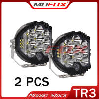 MOFOX TR3 5 Driving Light Amber Laser Gun Yellow / White LED Work Light 60W 8000LM Spotlight Offroad 4x4 Driving Fog Light For Jeep Toyota Truck SUV LED Headlight 12- 24V