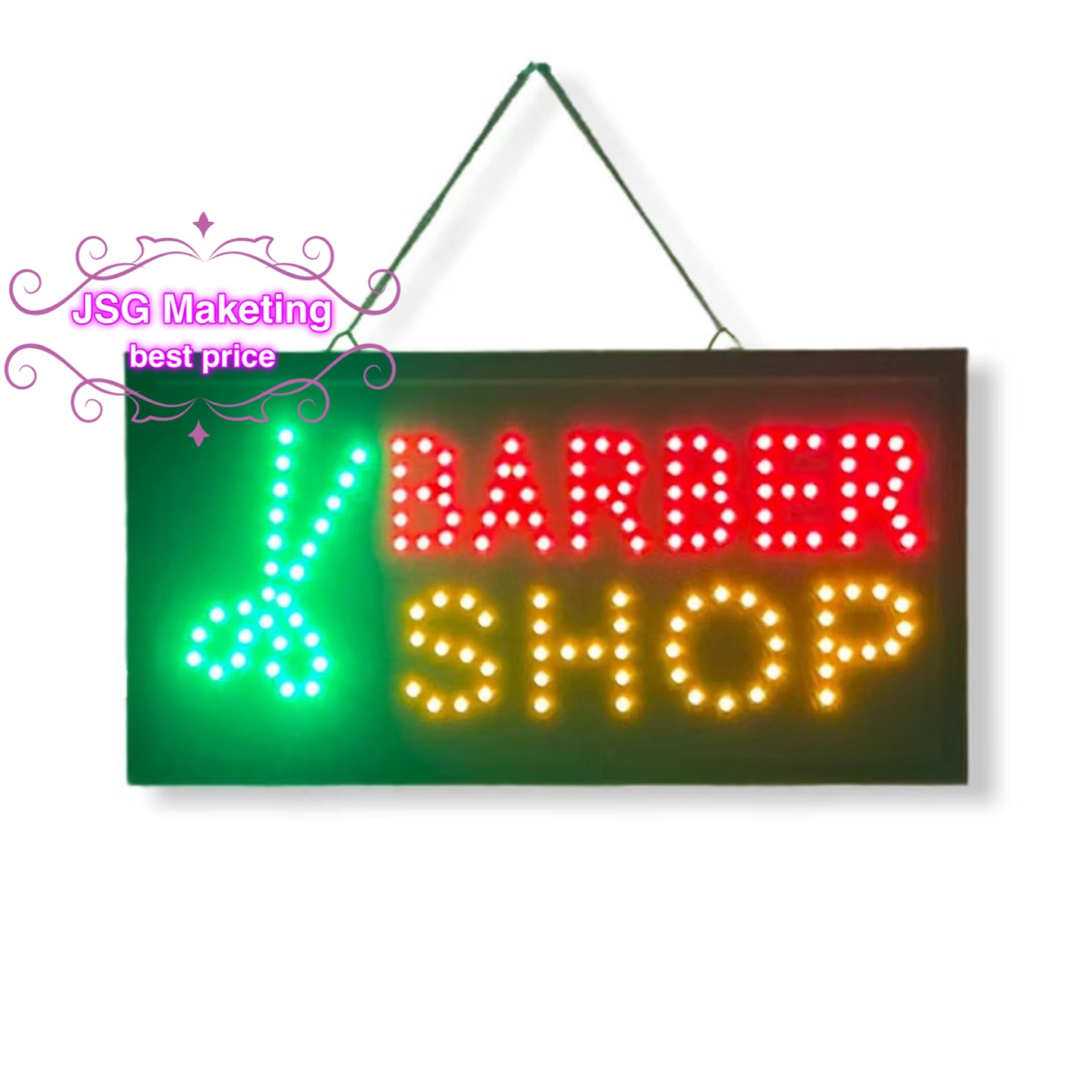 Energy saving light billboard Flashing Mode BARBER SHOP-LED SIGN (Small)