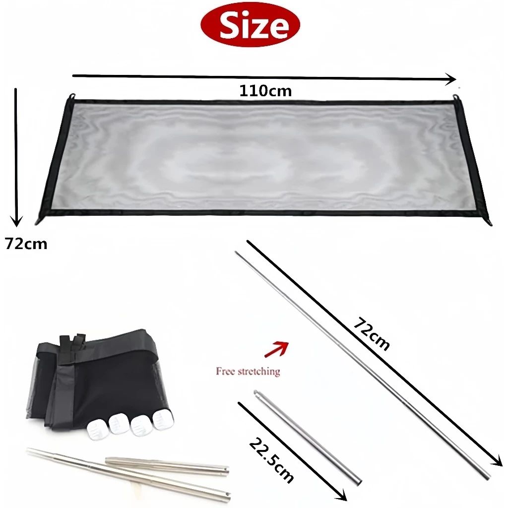 110x72/180x72CM Portable Foldable Adjustable Pet Magic Gate Baby Safety Door Gate Pet Dog Cat Fence Safe Guard Fences Stair Door Guard Gate For Kids Stairs Pet Fence Isolation Net Safety Net Dog Pet Isolation Net Safety Fence Portable Foldable Guard Tooly