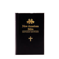 Bible House New American Bible Revised Edition Hardbound SMALL Size Black Catholic Silver/Gold Stamp
