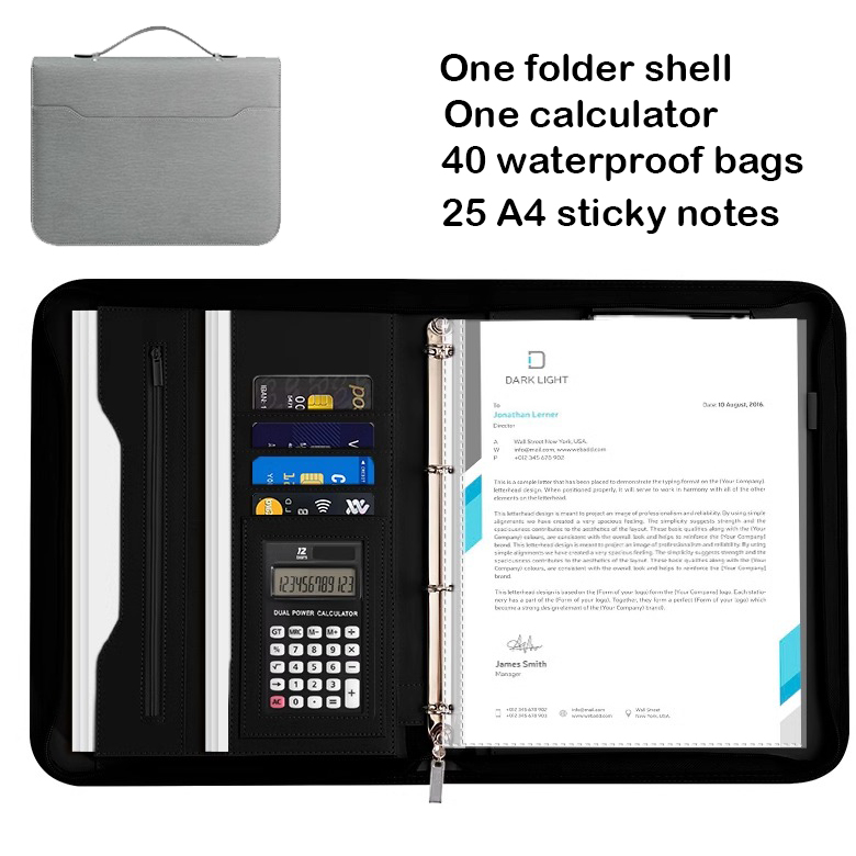 File Organizer Folder Leather Waterproof Document Organizer Long Size Seamans File Folder Document