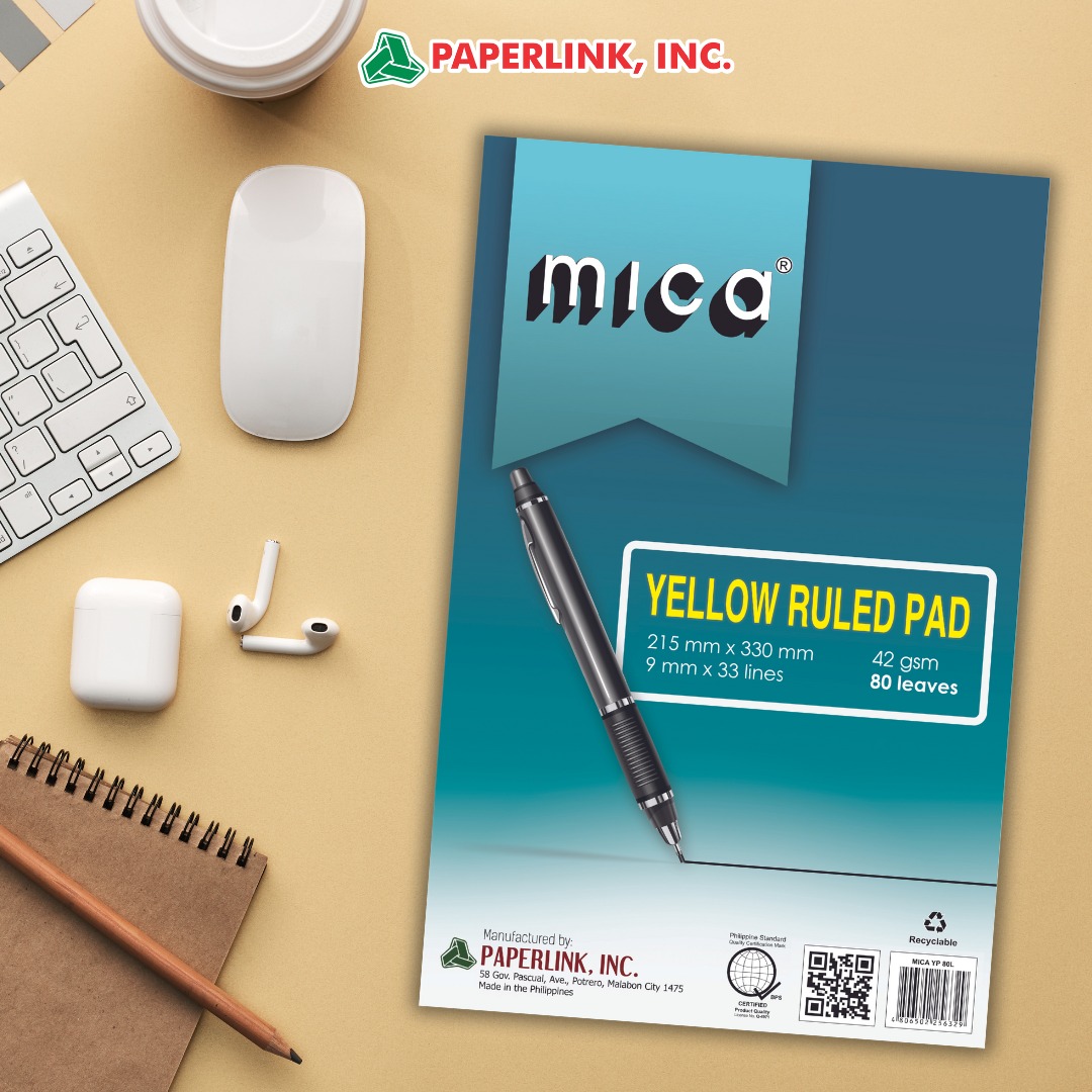 Mica Yellow Pad Ruled 80 Leaves