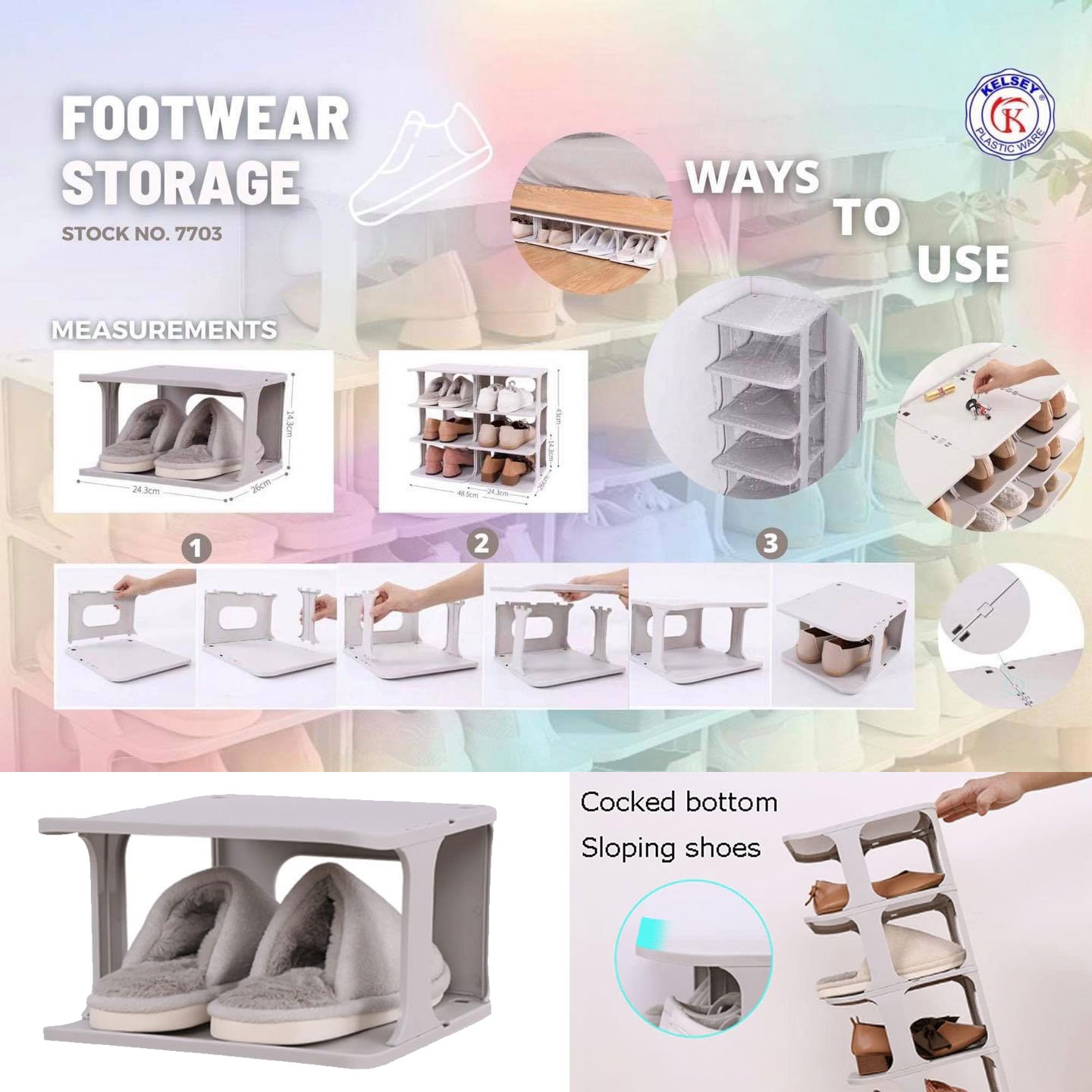 shoe rack organizer multi layer footwear storage shelf for closet ...