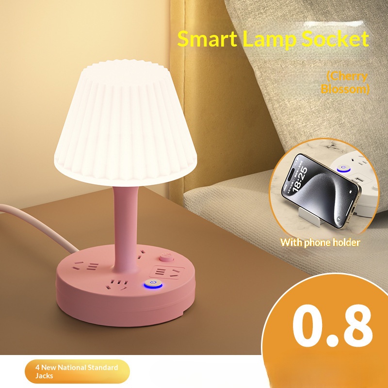 3 in 1 LED Eye Protection Desk Lamp with USB Charging Socket and Phone Holder Night Light Study Student Bedroom Bedside