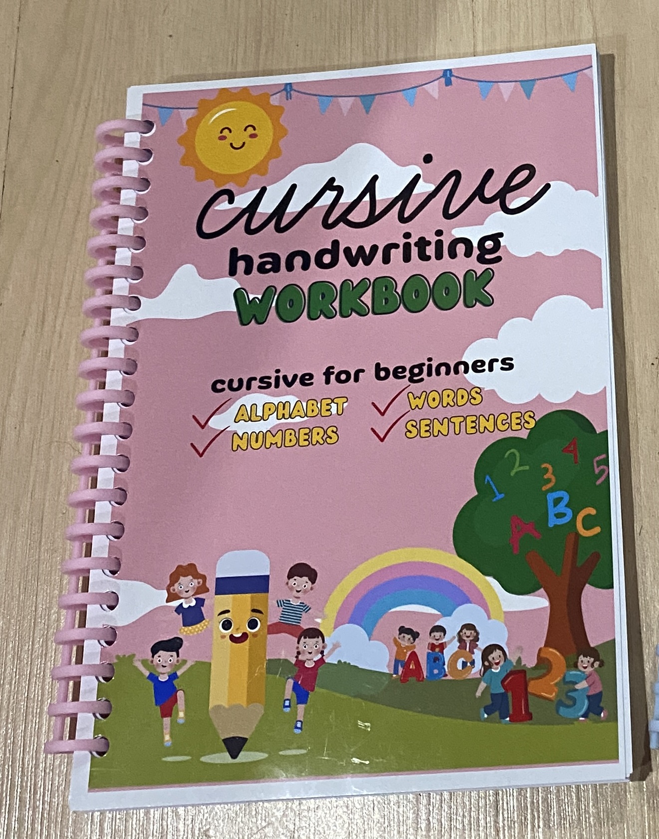 Cursive Workbook Hand writing practice for beginner
