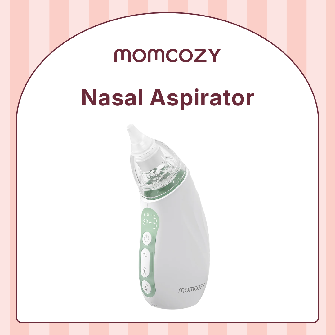 Momcozy Baby Nasal Aspirator 3 Suction Levels Electric Nasal Aspirator for Baby Portable Baby Nose Aspirator with Light Soothing and Music