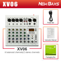 NEW BAXS Audio Mixer XV04 XB04 4 Channel Bluetooth USB Recording Echo Reverb DC5V Portable for Car Home Karaoke