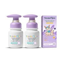 Tenderoo 0-3 Years Toothgel Probiotic Vitamin C Fluoride Natural Baby Toothpaste Blueberry Flavor Oral Care