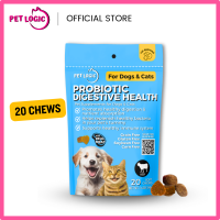 Pet Logic Probiotic Digestive Health 40g Dog & Cat Treats Supplement Snack : Dog Probiotics Dog Multivitamins Dog Supplements Appetite Booster for Dogs  Puppy Food   Adult Dog Food  for Happy Tummy
