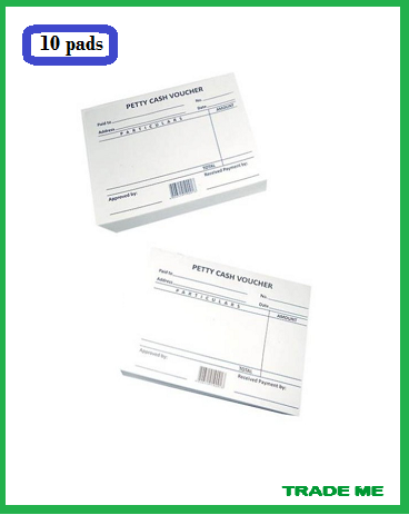 Petty Cash Voucher - 10pads/Bundle