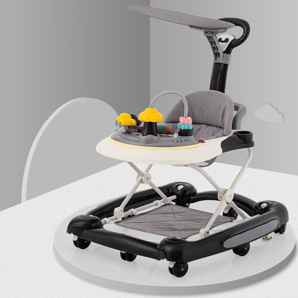 Baby Walker Foldable Height adjustable With Music BrainGame As Dining Table