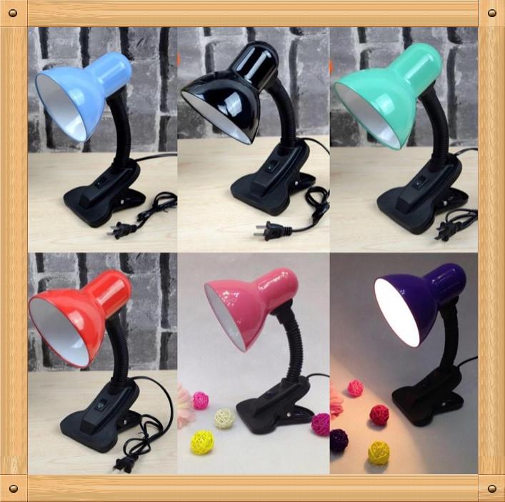 Timy# Portable Clip Desk Lamp Shade (No bulb) random color