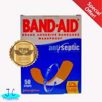 Authentic BAND-AID Brand Adhesive Bandages Washproof 50 Strips