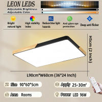 Modern LED Ceiling Light Ultra-thin Wooden Energy-Saving80% 3-Color Light/Remotes Light Bedroom Light Home Center Light