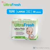 UltraFresh Ultra Thin Tape Diaper L Large 30s